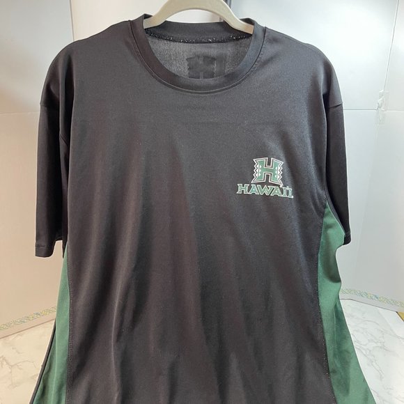 University of Hawaii Athletic Shirt, XL, black/green - Picture 3 of 3